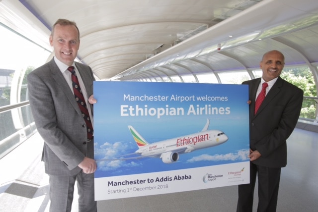 Manchester Airport secures flights to Addis Ababa with Ethiopian Airlines improving connectivity for 400,000 people