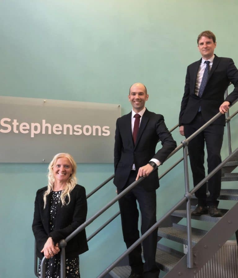 Three solicitors promoted to Partner at Stephensons