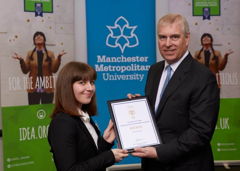 HRH The Duke of York presents awards to University’s iDEA participants