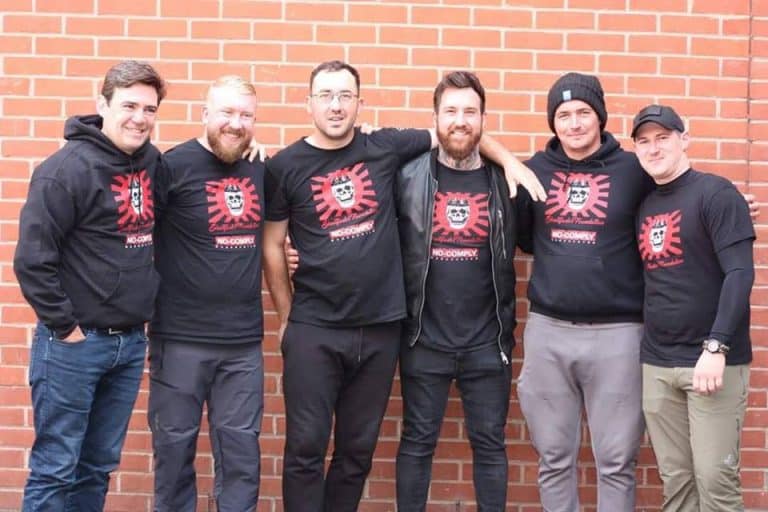 Andy Burnham joins the Skullfades Foundation on charity walk challenge from London to Sale