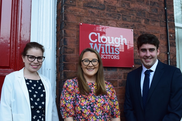 Clough & Willis lawyers celebrate double exams success and firm welcomes new starter