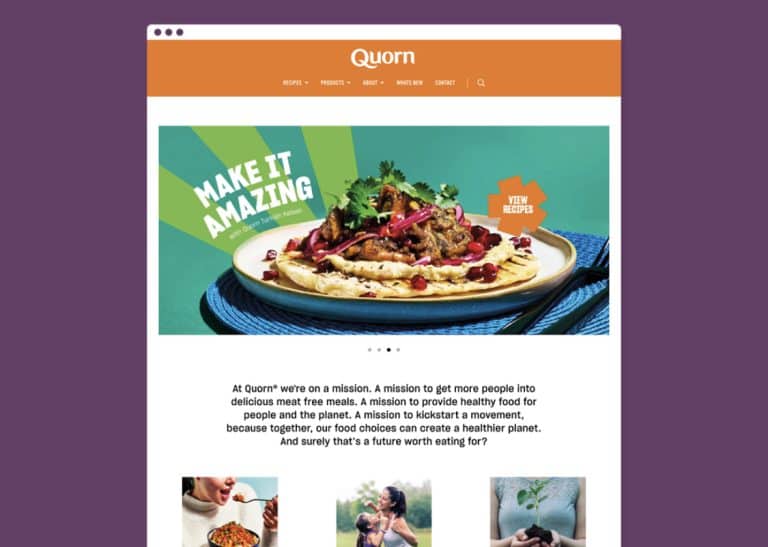 Anything launches bold new Quorn website to support global marketing & communications strategy