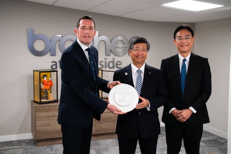 Japanese ambassador visits Tameside to celebrate 50 years of Brother UK
