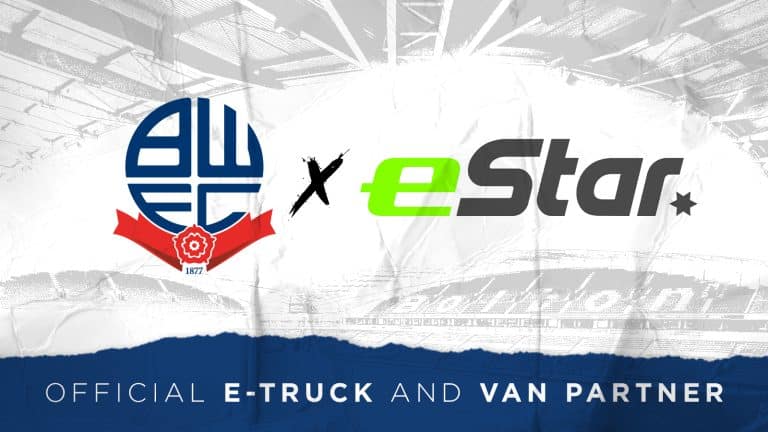 eStar becomes official electric commercial vehicle supplier for Bolton Wanderers FC
