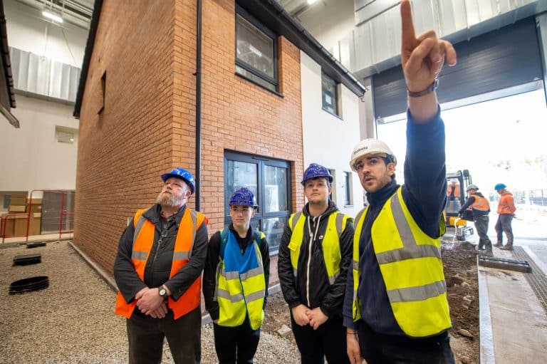 Plumbing students visit Bellway’s Future Home in Salford to learn about new technologies