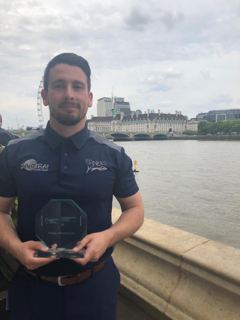 Sharks’ community hero wins at national rugby awards