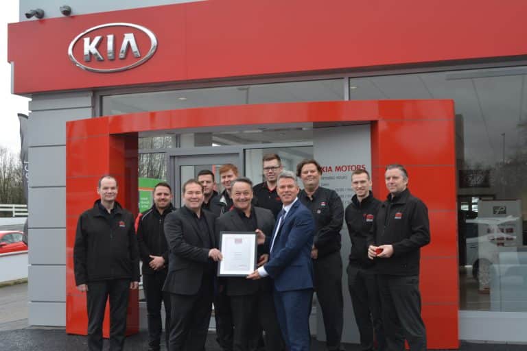 Bury Kia dealership celebrates award win