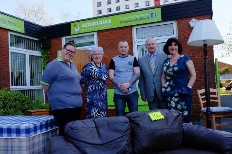 Special guests tour Salford homeless charity