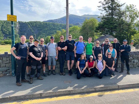 School suppliers conquer Snowdon for sick children