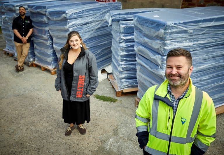 The Vita Group donates 300 mattresses to Shelter to help tackle rough sleeping across Greater Manchester