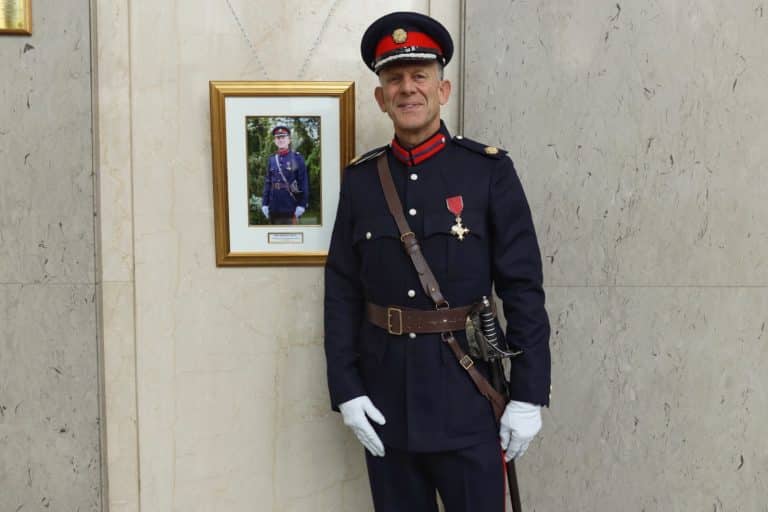 Portrait of New High Sheriff of Greater Manchester officially hung