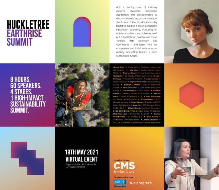 Huckletree launches virtual sustainability festival to address climate change agenda for brands, leaders, entrepreneurs and investors