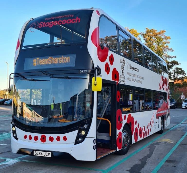 STAGECOACH MANCHESTER LAUNCHES BUS LIVERY SUPPORTING OUR ARMED FORCES