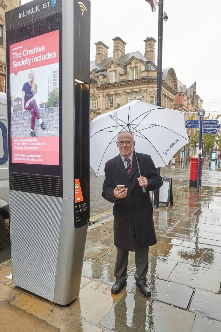Innovative digital street units go live in Manchester