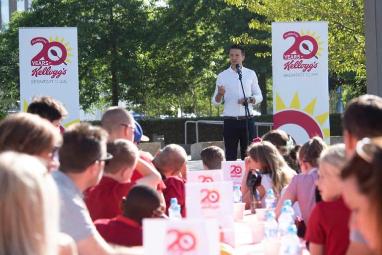 Kellogg’s dishes up breakfast at 20th anniversary street party