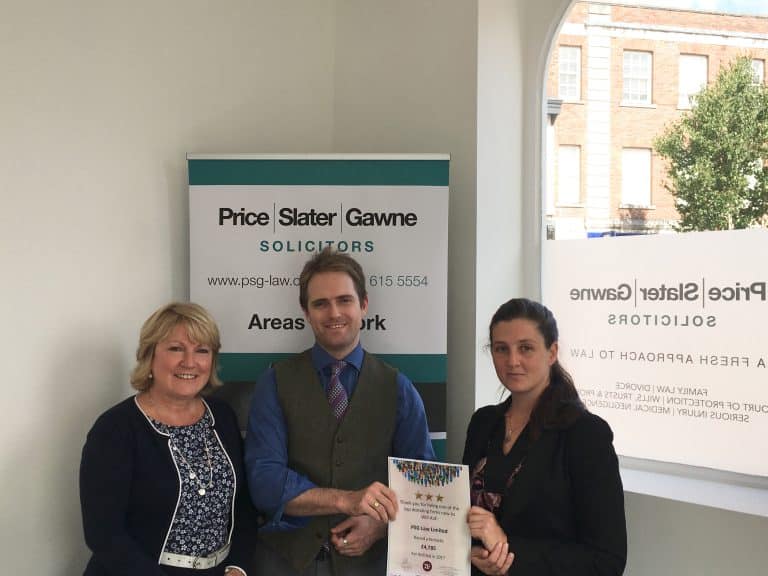 Altrincham law firm named in list of highest achievers for national charity campaign