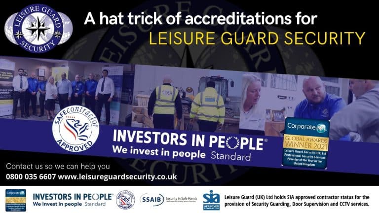 A hat trick of accreditations for Leisure Guard Security