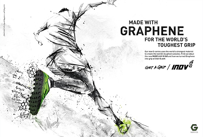 Cheetham Bell Paint with Liquid Graphene to Launch Inov-8 Revolutionary G-series Shoes