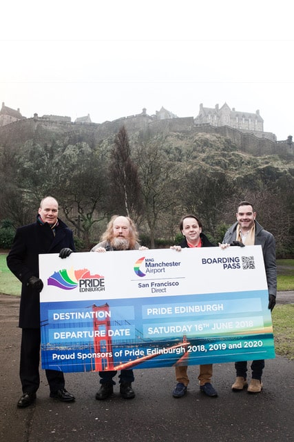 Manchester Airport takes off with Pride Edinburgh as headline sponsor for the next three years