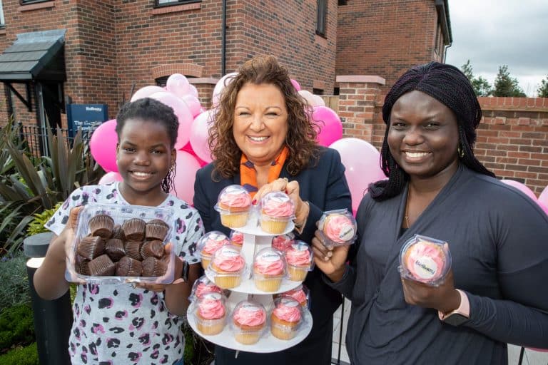 BELLWAY GOES PINK FOR CHARITY IN DROYLSDEN