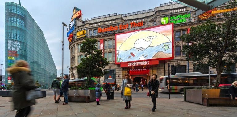 Ocean to showcase Manchester pupils’ artwork on its screen to help continue the fight against plastic pollution