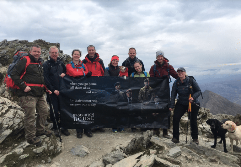 TalkTalk team scale Snowdon for Broughton House