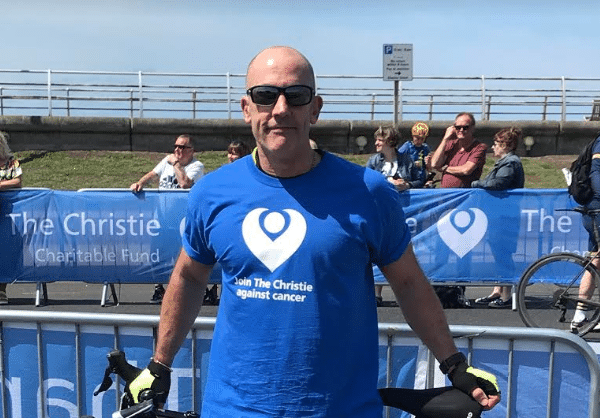 Phil swaps four wheels for two to raise money for the christie