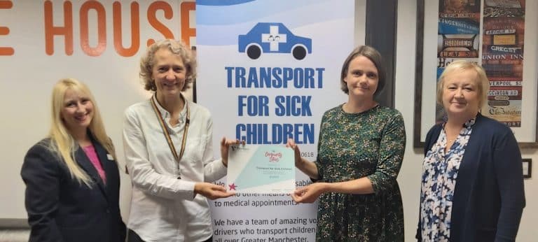 Vernon shares £3,000 fund between five local charities