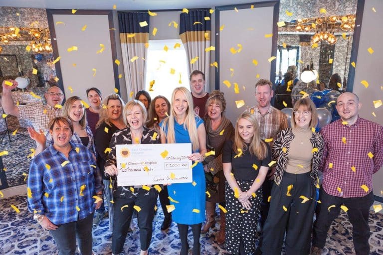 Manchester-based Centre of Excellence celebrates 7th birthday by donating £2,000 to East Cheshire Hospice