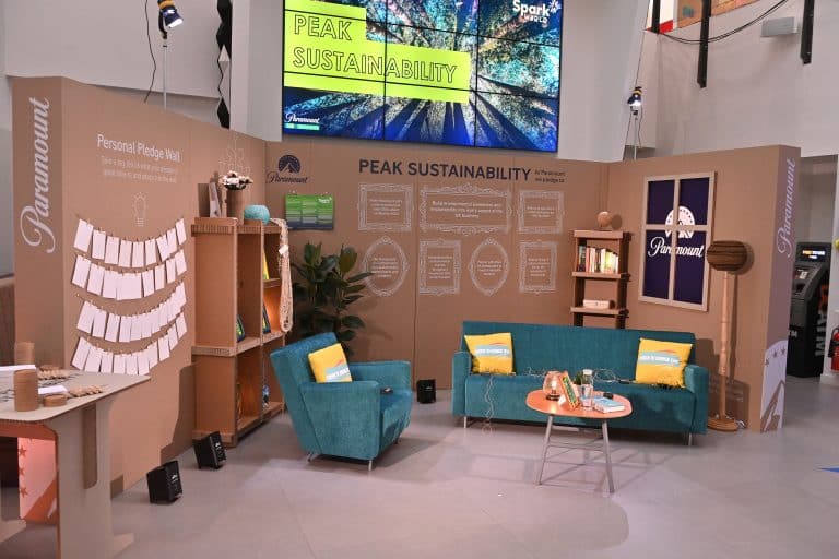 Chameleon produces immersive installation to support Paramount UK Peak Sustainability launch
