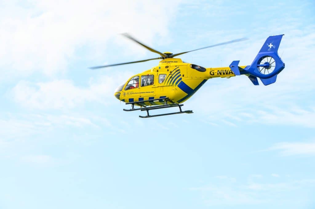 NWAA Charity helicopter