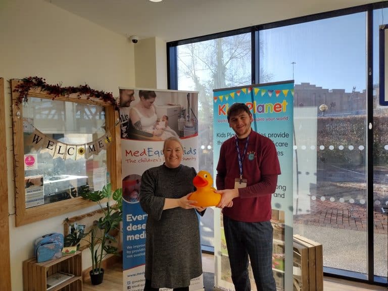 For Charity, Salford Quays Nursery to Race Mega Duck !