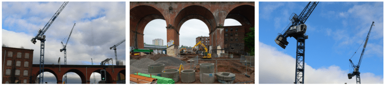 Cranes placed in Stockport as Capital&Centric’s Weir Mill reaches key milestone