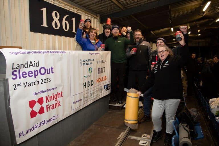 Over £70,000 Raised for the Salford Foyer at LandAid’s Bigger Ever Sleepout