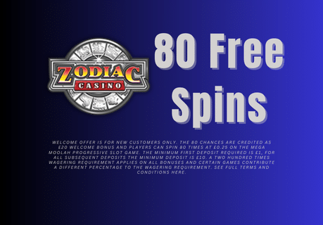 Zodiac Casino 80 Free Spins