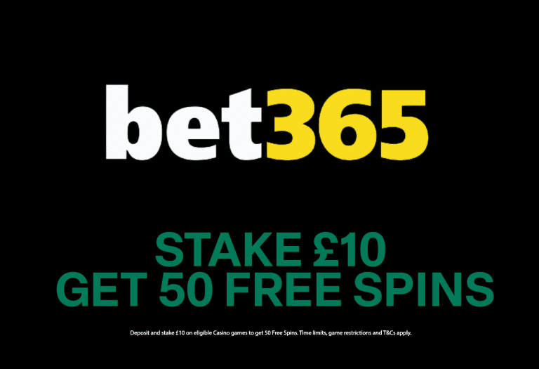 Bet365 Stake £10 Get 50 Free Spins