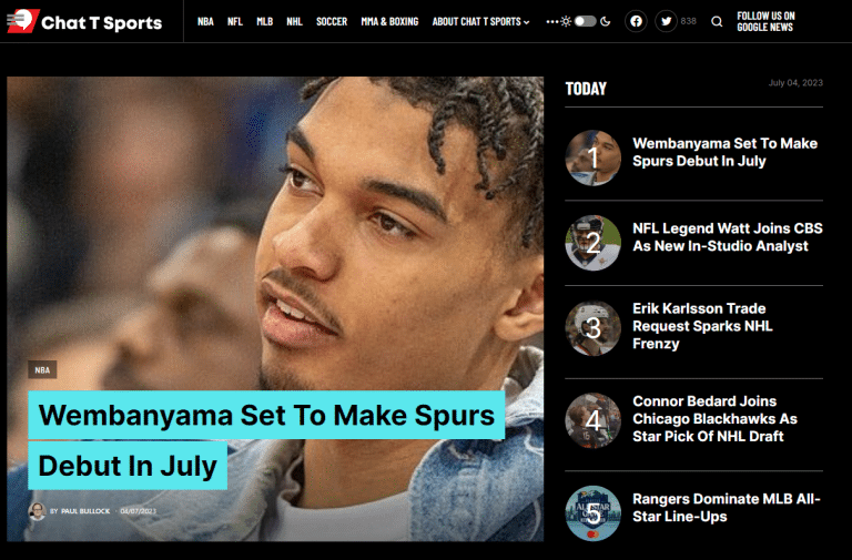 Unveiling Chat T Sports: Your Ultimate Source for Extensive Sports News Coverage