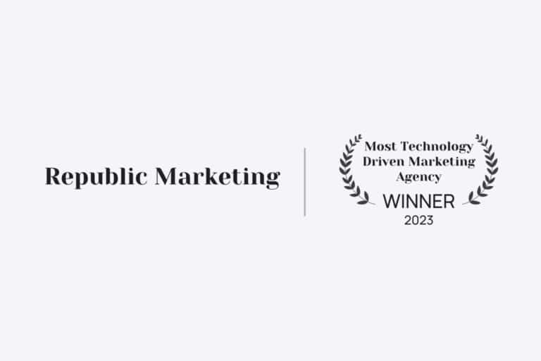 Republic Marketing Wins ‘Most Tech-Driven Agency’ at UK SME Awards