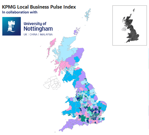 Business Creation areas dominate almost a third of North West, KPMG UK and University of Nottingham reveal